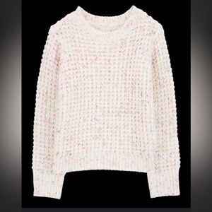 OshKosh B'gosh Multicolor Speckled Sweater Confetti Waffle-Knit Sweater